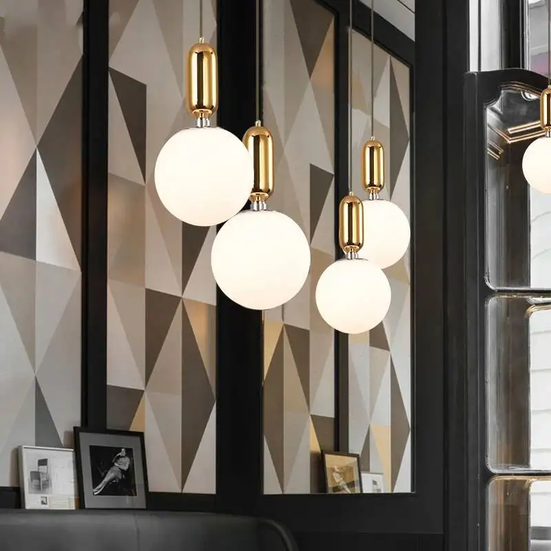 Round Glass Pendant Light Modern Single-Head Mini Hanging Lamp Bedroom Bedside Dining Bar Simple Creative Chandelier
Round Glass Pendant Light Modern Single-Head Mini Hanging Lamp Bedroom Bedside Dining Bar Simple Creative Chandelier