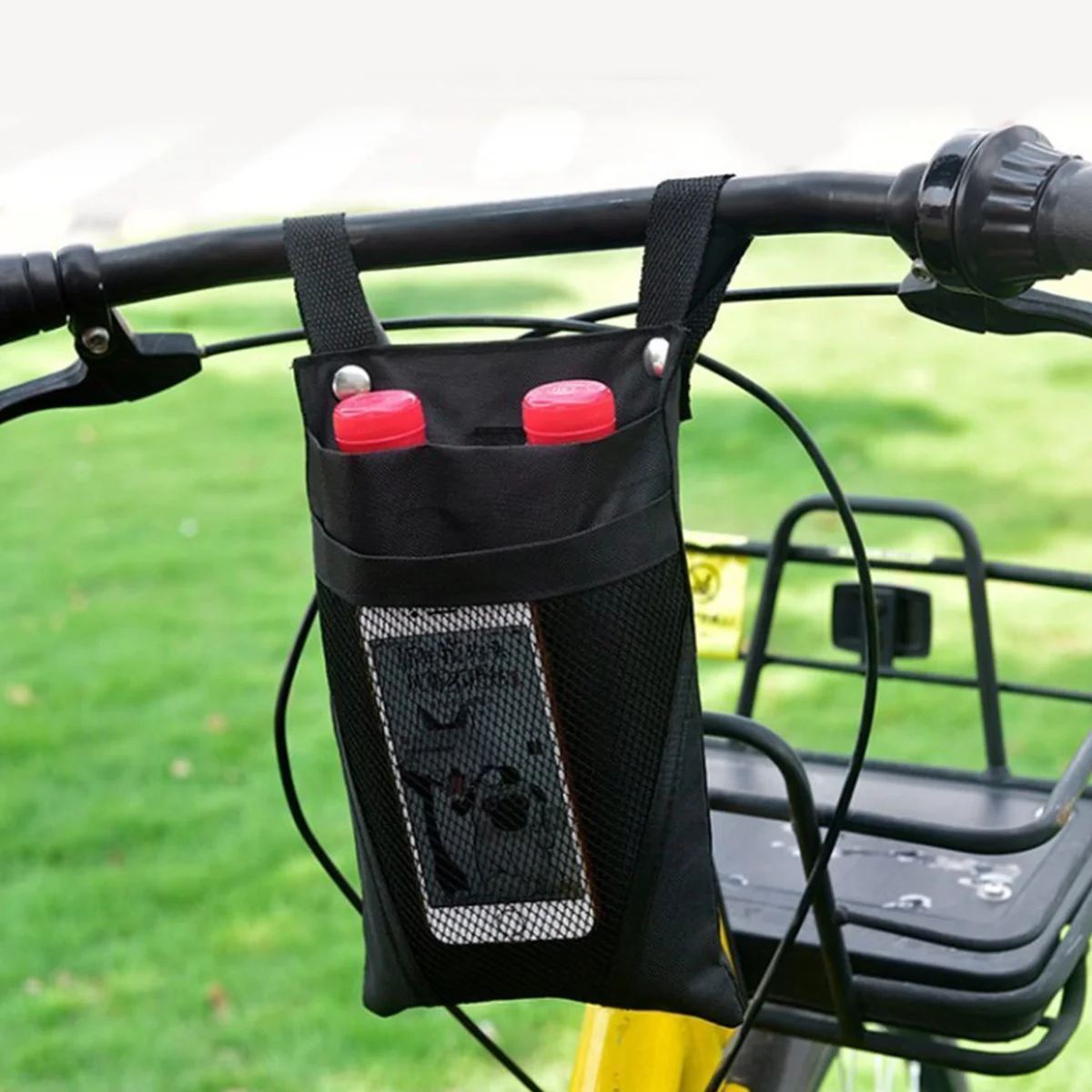 Bike Handlebar Hanging Bag Black Large Capacity Durable Storage Organizer Pouch for Bicycle Motorcycle Electrombile Necessaries
Bike Handlebar Hanging Bag Black Large Capacity Durable Storage Organizer Pouch for Bicycle Motorcycle Electrombile Necessaries