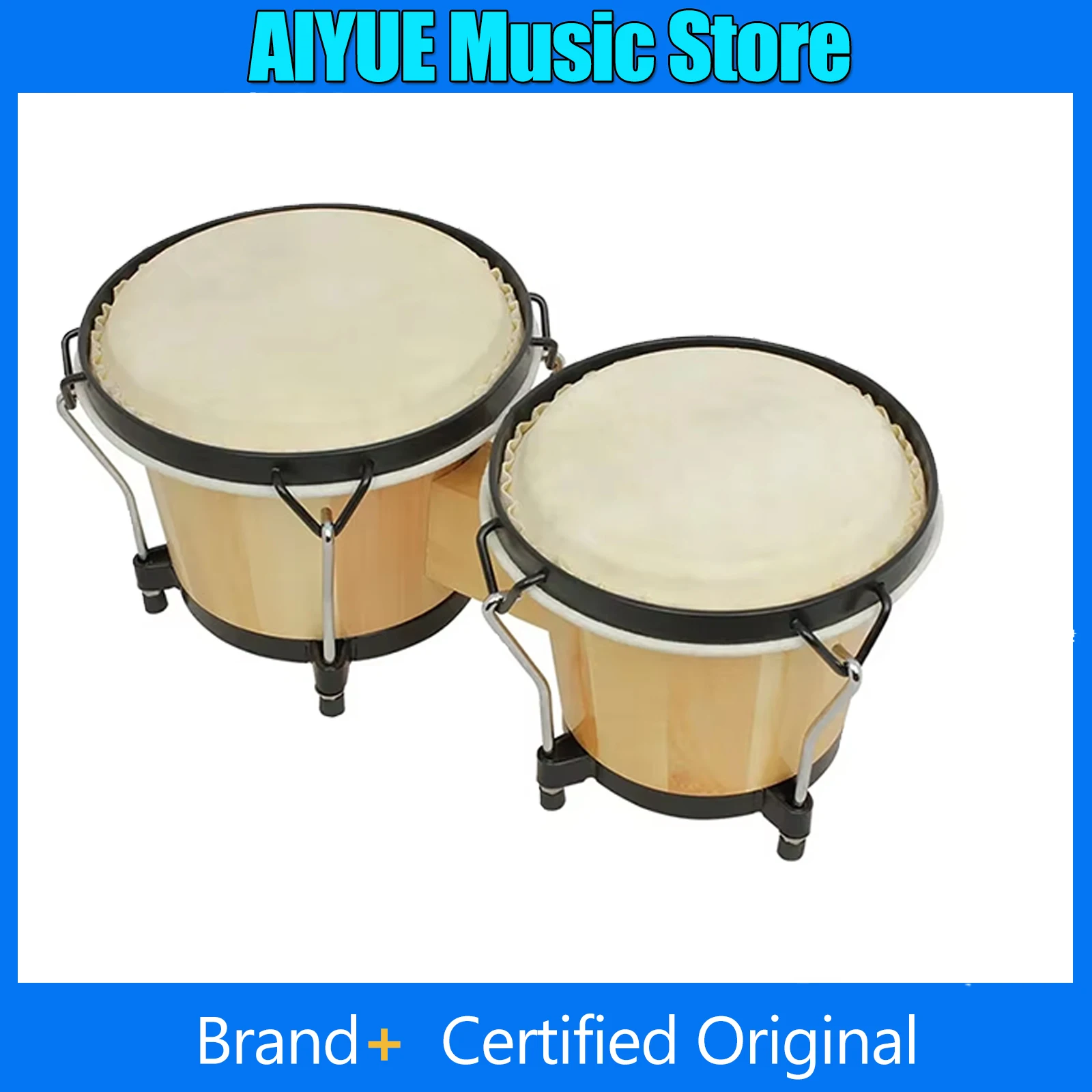 SLADE Bongo Drum Solid Wooden Double Drum Portable African Jazz Style Tambourine Music Goatskin Cuban Drum Percussion Instrument
SLADE Bongo Drum Solid Wooden Double Drum Portable African Jazz Style Tambourine Music Goatskin Cuban Drum Percussion Instrument