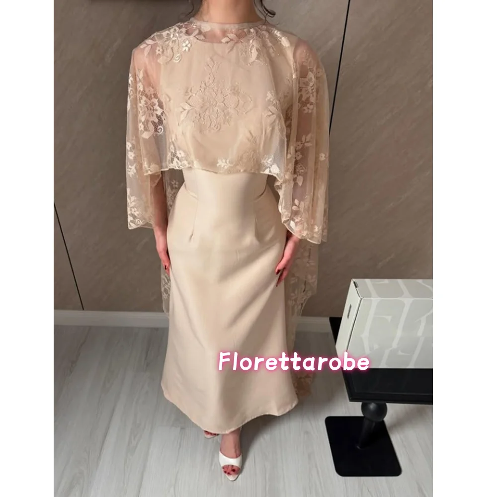 Customized O-neck Jersey Mermaid Evening Dress Sleeveless With Cape Party Dress Flower Appliques Long Prom Gowns
Customized O-neck Jersey Mermaid Evening Dress Sleeveless With Cape Party Dress Flower Appliques Long Prom Gowns