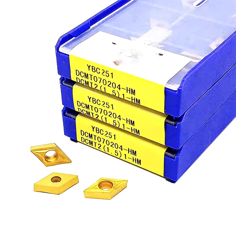10pcs Carbide Insert DCMT070204 DCMT070208 DCMT11T304 DCMT11T308 HM ZBC251 ZBC252 CNC Lathe Turning Tool Metal Cutter for Steel
10pcs Carbide Insert DCMT070204 DCMT070208 DCMT11T304 DCMT11T308 HM ZBC251 ZBC252 CNC Lathe Turning Tool Metal Cutter for Steel