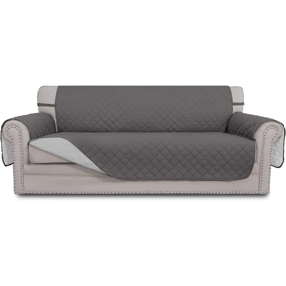 Water-Resistant Reversible Sofa Cover with Elastic Straps for Pets, Gray/Light Gray
Water-Resistant Reversible Sofa Cover with Elastic Straps for Pets, Gray/Light Gray