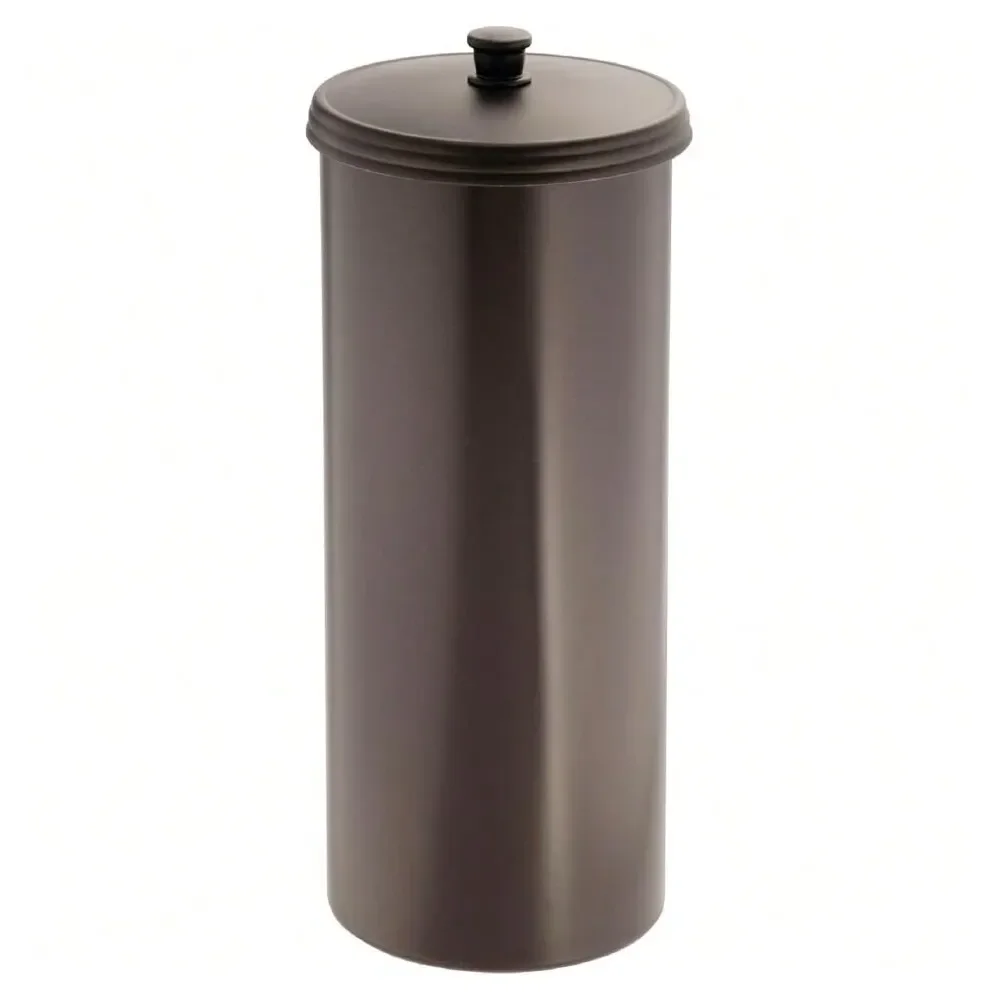 Freestanding Toilet Paper Canister With Lid For 3 Extra Rolls, Bronze, Made In USA,24316656
Freestanding Toilet Paper Canister With Lid For 3 Extra Rolls, Bronze, Made In USA,24316656