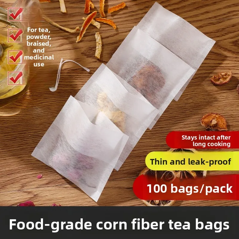 Disposable Corn Fiber Tea Bag Filter Food Grade Cheesecloth Medicinal Material Package Bag Snack Seasoning Bag Kitchen Tool
Disposable Corn Fiber Tea Bag Filter Food Grade Cheesecloth Medicinal Material Package Bag Snack Seasoning Bag Kitchen Tool