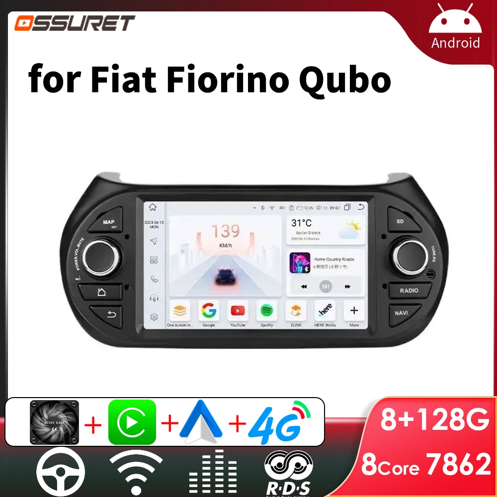 Автомагнитола 1din на Android для Fiat Fiorino Qubo Peugeot Bipper Citroen Nemo Carplay, автомобильный мультимедийный стерео плеер с экраном, GPS, Wi-Fi
Автомагнитола 1din на Android для Fiat Fiorino Qubo Peugeot Bipper Citroen Nemo Carplay, автомобильный мультимедийный стерео плеер с экраном, GPS, Wi-Fi