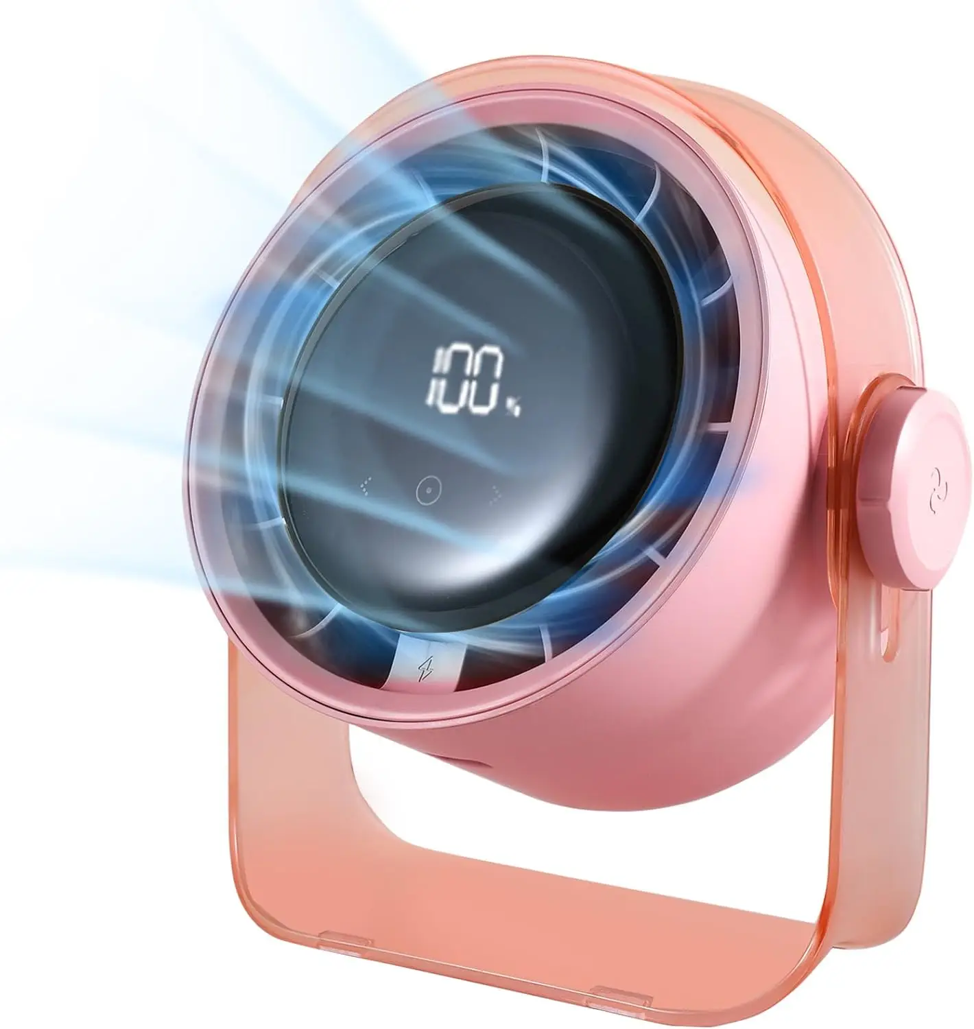 Desk Fan Small Quiet LED Display Portable USB Fan, 180° Tilt, 100 Speeds, 5 Modes, Rechargeable 3600mAh Battery Operated for
Desk Fan Small Quiet LED Display Portable USB Fan, 180° Tilt, 100 Speeds, 5 Modes, Rechargeable 3600mAh Battery Operated for