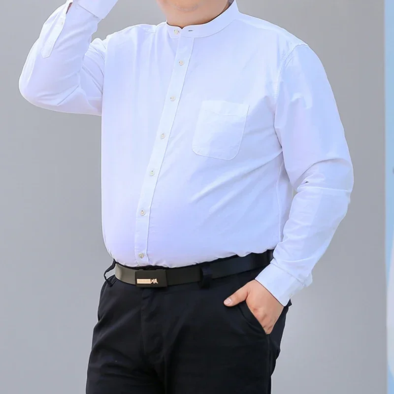 S-10XL 2024 Autumn New Korean Shirt Men's Slim Fit Business Dress Plain Color Collarless Long Sleeve Plus Size Shirt Men's Cloth
S-10XL 2024 Autumn New Korean Shirt Men's Slim Fit Business Dress Plain Color Collarless Long Sleeve Plus Size Shirt Men's Cloth