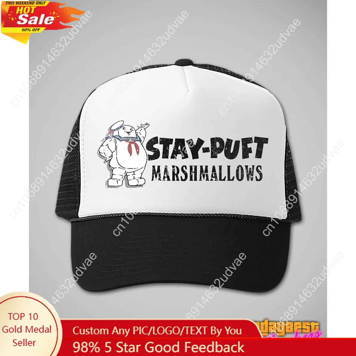 Stay Puft Marshmallow Man Retro 80s Trucker Hat Bill Murray Cult Classic Comedy Movie Hats
Stay Puft Marshmallow Man Retro 80s Trucker Hat Bill Murray Cult Classic Comedy Movie Hats
