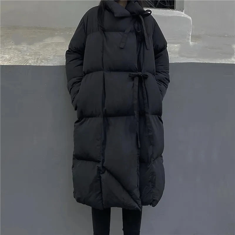 2025 Winter New Down Cotton Jacket Black Loose Couple Medium Long Warm Coat Female Fashion Thick Casual Long Parker Overcoat
2025 Winter New Down Cotton Jacket Black Loose Couple Medium Long Warm Coat Female Fashion Thick Casual Long Parker Overcoat