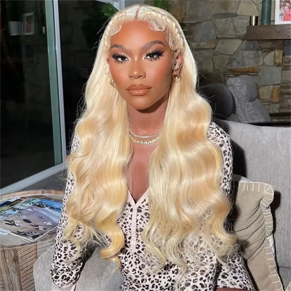 613 Blonde 13X6 HD Lace Frontal Wigs Human Hair Body Wave 13x4 Lace Front Human Hair Wigs For Women 180 Density
613 Blonde 13X6 HD Lace Frontal Wigs Human Hair Body Wave 13x4 Lace Front Human Hair Wigs For Women 180 Density