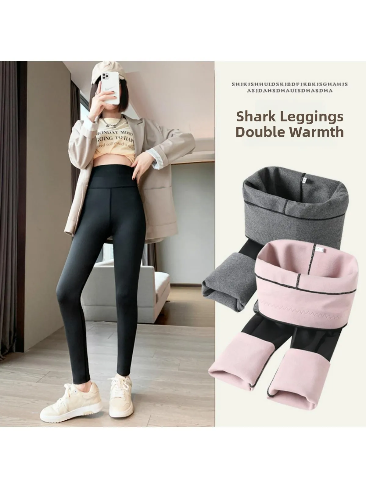 Thiened Fce arkskin Yoga Pants Women's Outerwear Warm Tummy Control Leggings Slimming Long Pants Autumn Faion
Thiened Fce arkskin Yoga Pants Women's Outerwear Warm Tummy Control Leggings Slimming Long Pants Autumn Faion