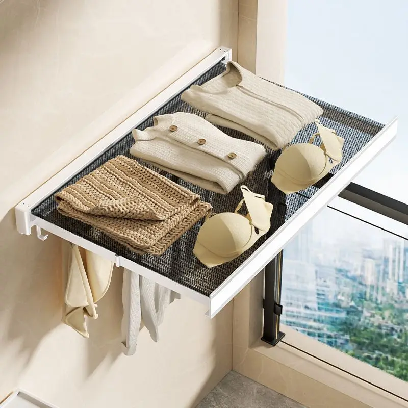 Ermo retractable invisible drying net, non-perforated, foldable tiling drying rack, window sill, storage rack, shoe drying rack
Ermo retractable invisible drying net, non-perforated, foldable tiling drying rack, window sill, storage rack, shoe drying rack