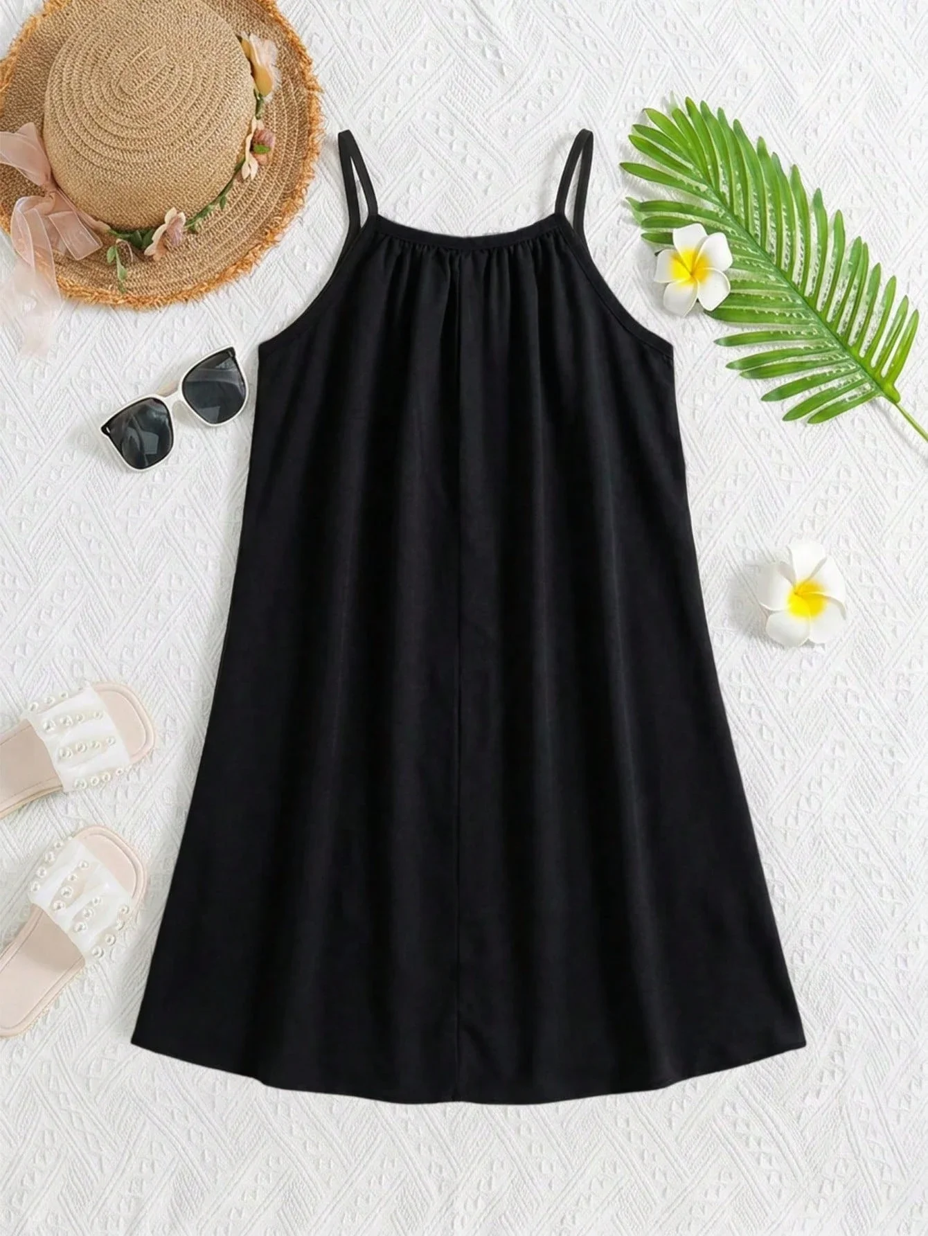 Black Floral Print A-Line Camisole Dress Summer Casual Holiday Sleeveless
Black Floral Print A-Line Camisole Dress Summer Casual Holiday Sleeveless
