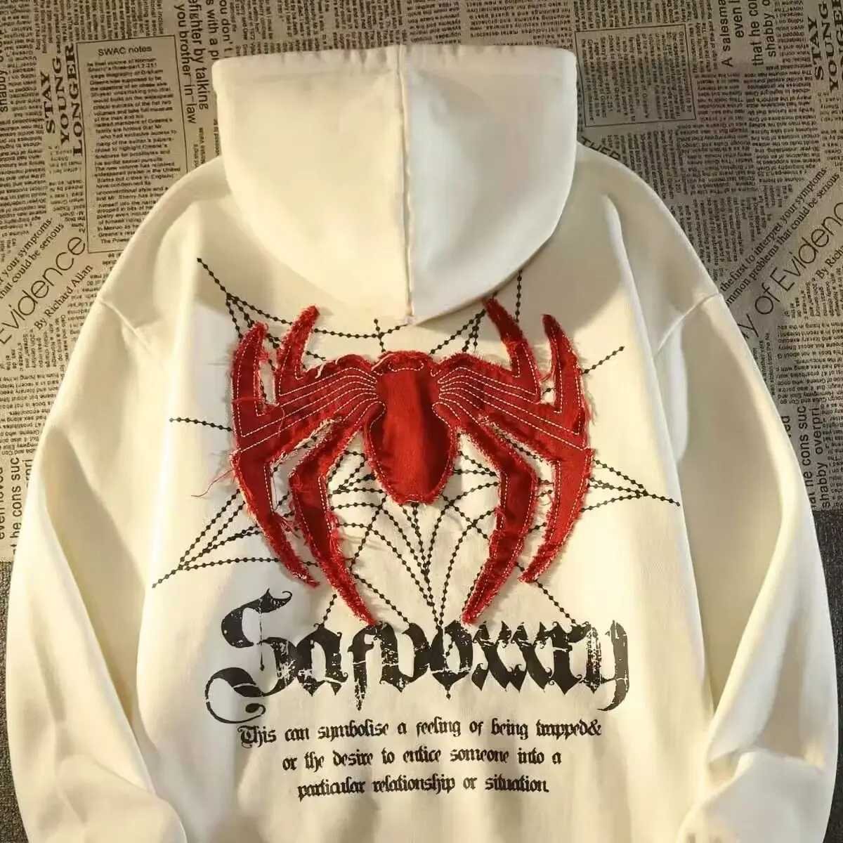 American High Street Hiphop Vintage Spider Hoodies women gothic sweatshirt grunge Coat y2k clothes tops 2023 new harajuku hoodie
American High Street Hiphop Vintage Spider Hoodies women gothic sweatshirt grunge Coat y2k clothes tops 2023 new harajuku hoodie