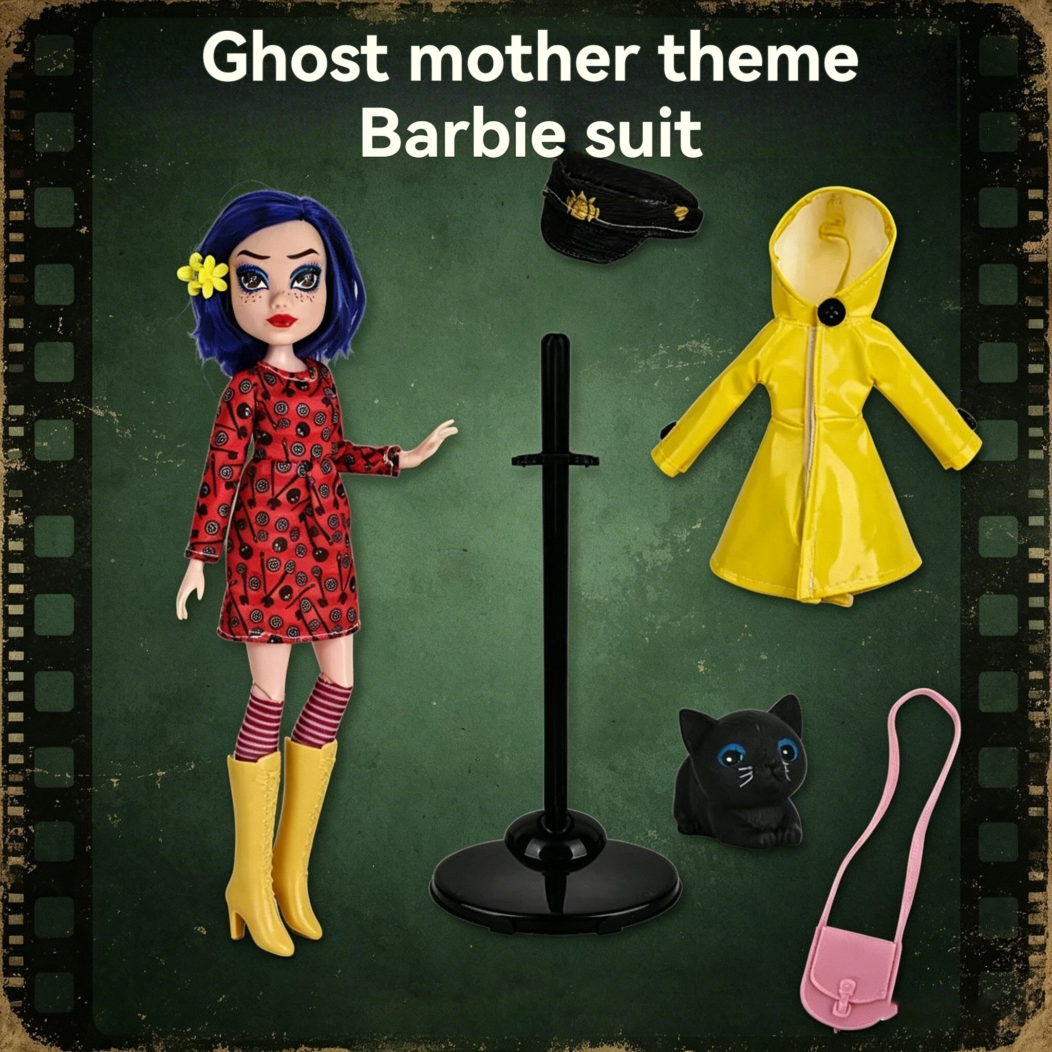 New Ghost Mom Caroline Raincoat Edition Super Mobile Doll, PVC Handmade Model Human Doll Gift For Girl
New Ghost Mom Caroline Raincoat Edition Super Mobile Doll, PVC Handmade Model Human Doll Gift For Girl