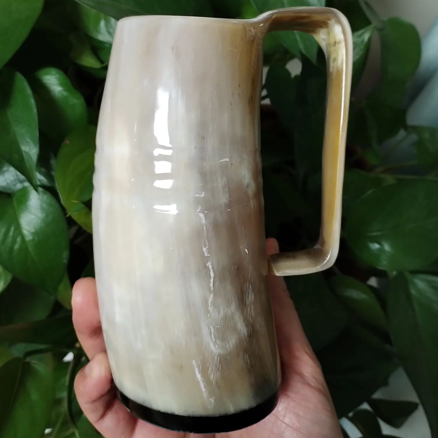 Original Ox Horn Mug, Natural Buffalo Horn Viking Drinking Mug High Polish 300-350ml Beer Horn Tankard (With Ring carving)
Original Ox Horn Mug, Natural Buffalo Horn Viking Drinking Mug High Polish 300-350ml Beer Horn Tankard (With Ring carving)