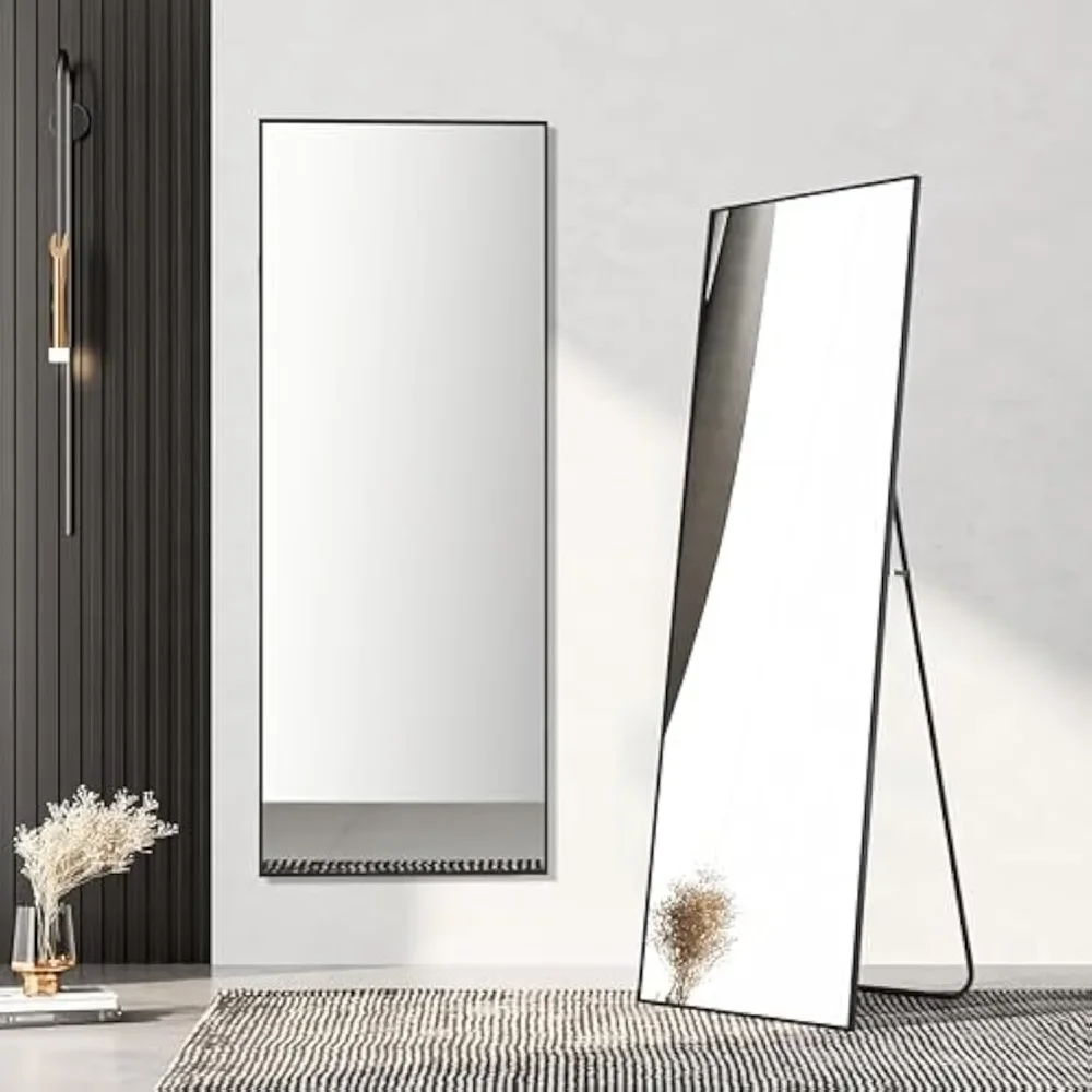 Aluminum frame full body hanging mirror Floor standing mirror with bracket for bedroom dressing room decoration 64 "× 21"
Aluminum frame full body hanging mirror Floor standing mirror with bracket for bedroom dressing room decoration 64 "× 21"