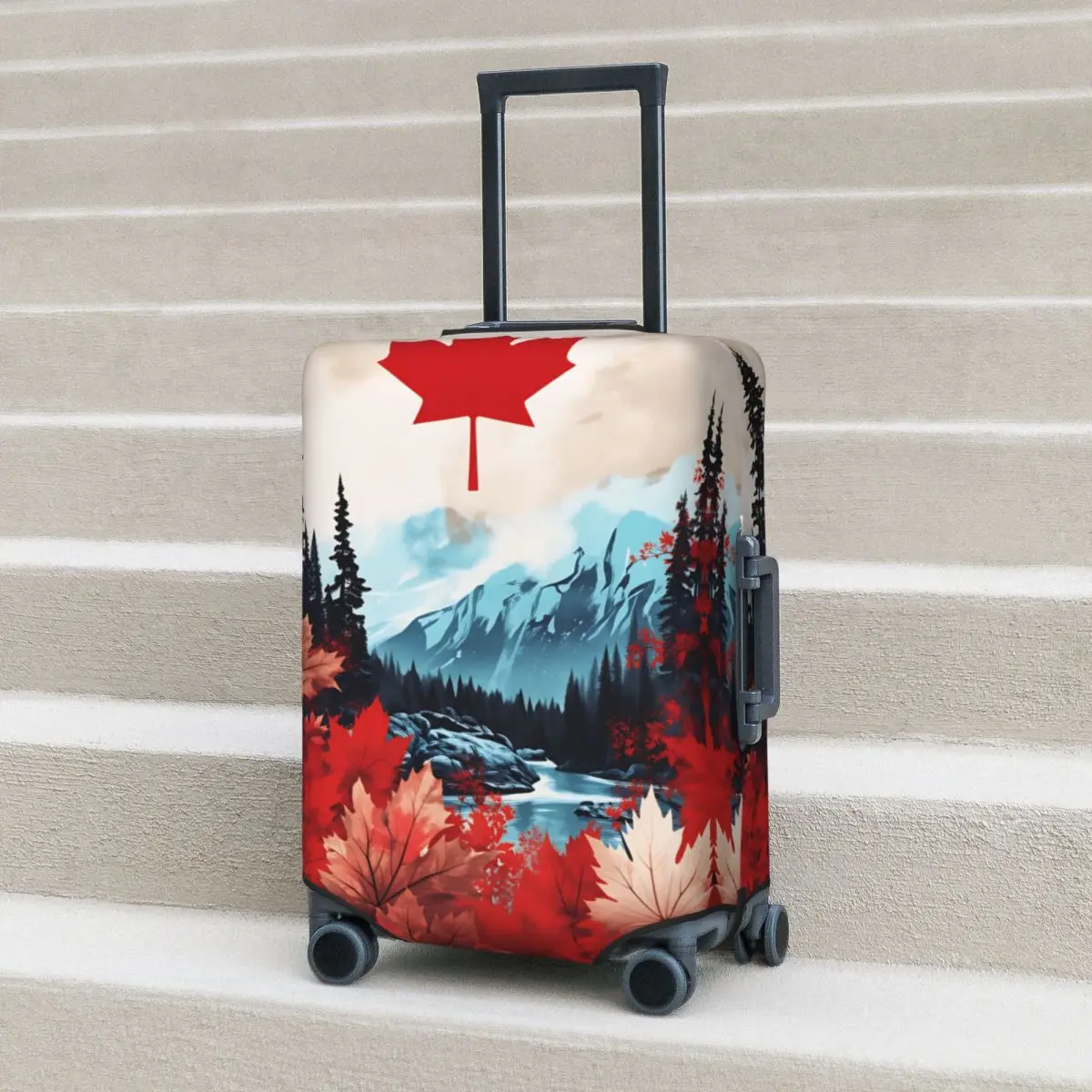 Чехол для чемодана с флагом Канады и кленовым листом, защитный, для путешествий, полезный для отпуска, для багажа
Чехол для чемодана с флагом Канады и кленовым листом, защитный, для путешествий, полезный для отпуска, для багажа