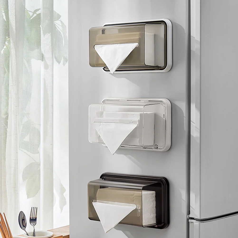 Magnetic Tissue Box Plastic Compact Paper Towel Storage Bathroom Wall Mounted Holder Dispenser Container Shelf Napkin
Magnetic Tissue Box Plastic Compact Paper Towel Storage Bathroom Wall Mounted Holder Dispenser Container Shelf Napkin