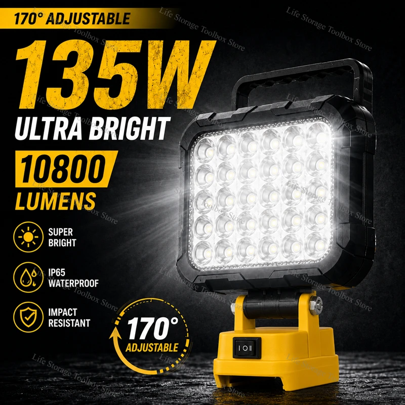 For Dewalt 18V 21V Lithium Battery Work Light 3/4/5/8in Wireless LED Lights Compatible DCB204 DCB206 Portable Outdoor Flashlight
For Dewalt 18V 21V Lithium Battery Work Light 3/4/5/8in Wireless LED Lights Compatible DCB204 DCB206 Portable Outdoor Flashlight