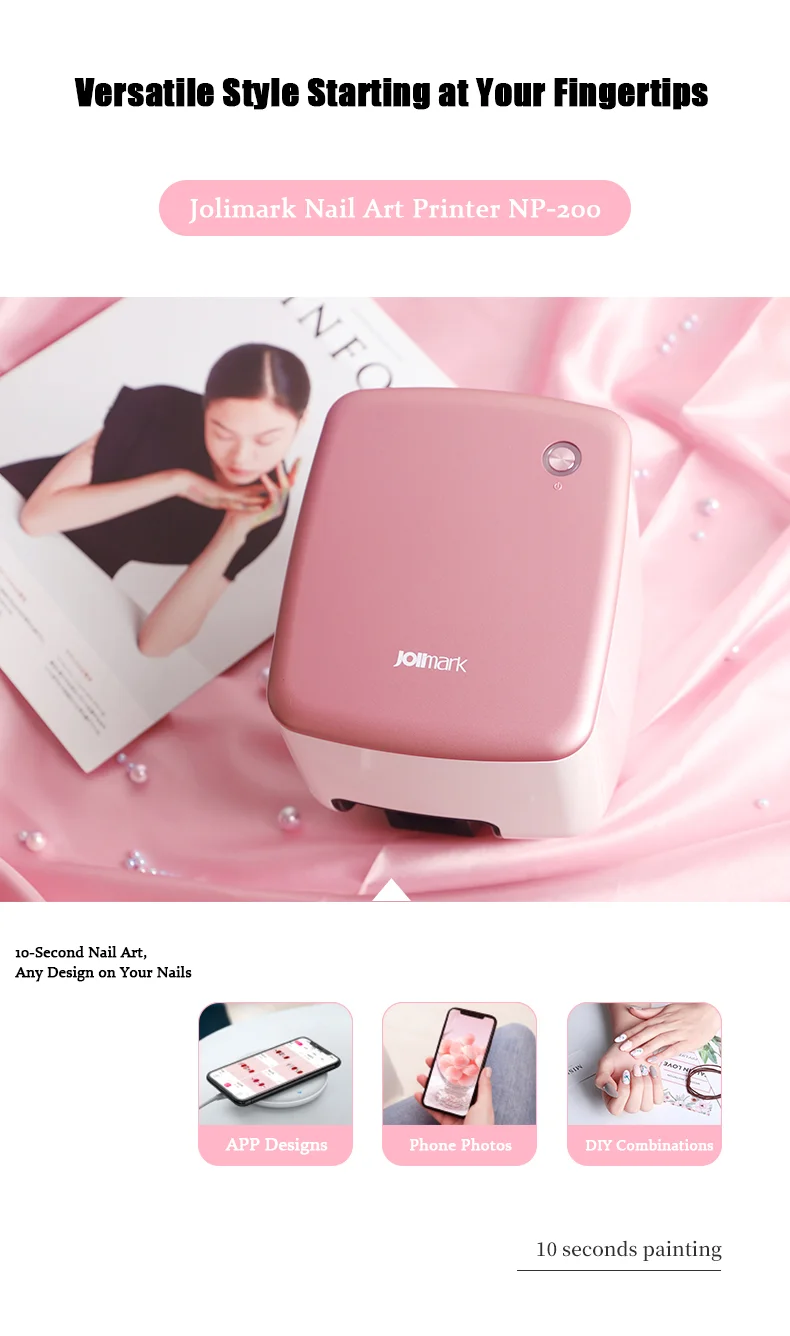 Portable 3D Nail Art Printer