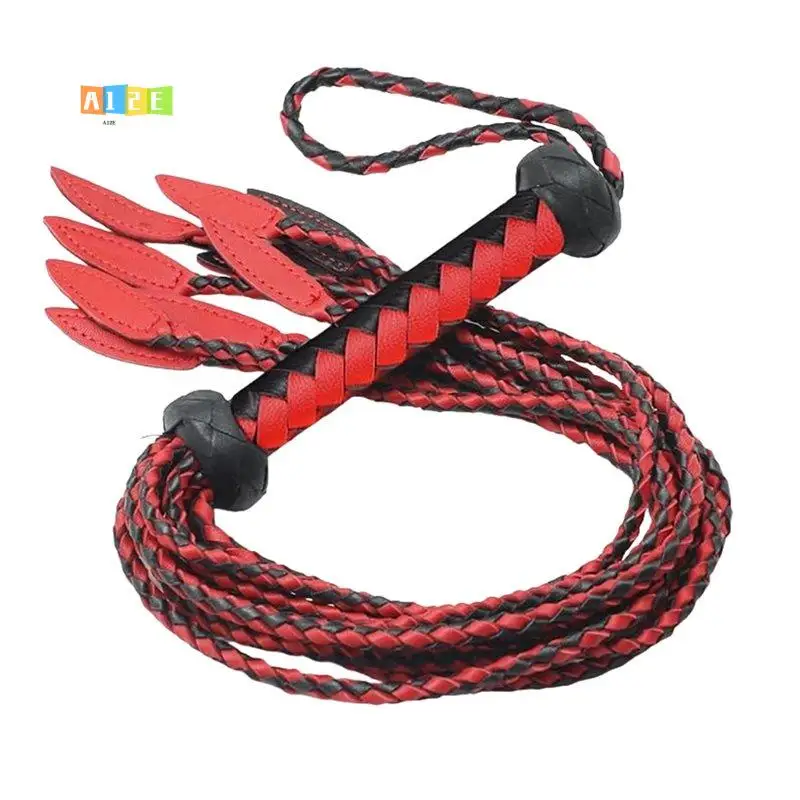 A12E-60Cm Horse Whip Horse Training Whip Nine-Tailed Whip Willow-Leaf Tail Whip For Training & Collectors
A12E-60Cm Horse Whip Horse Training Whip Nine-Tailed Whip Willow-Leaf Tail Whip For Training & Collectors