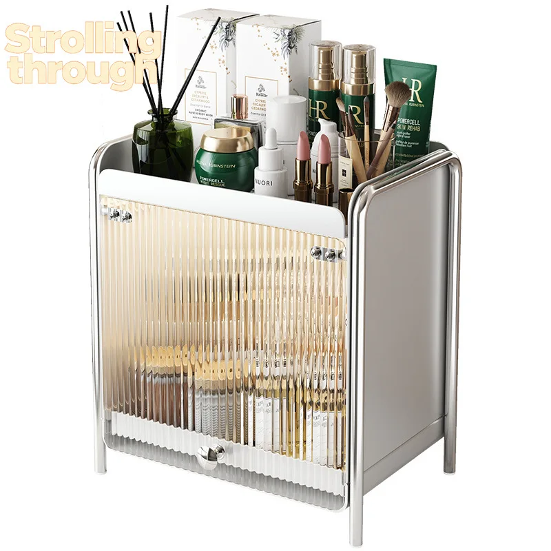 Cosmetics Storage Box Dormitory Desktop Dust-proof Household Light Luxury Dresser Skin Care Product Shelf
Cosmetics Storage Box Dormitory Desktop Dust-proof Household Light Luxury Dresser Skin Care Product Shelf