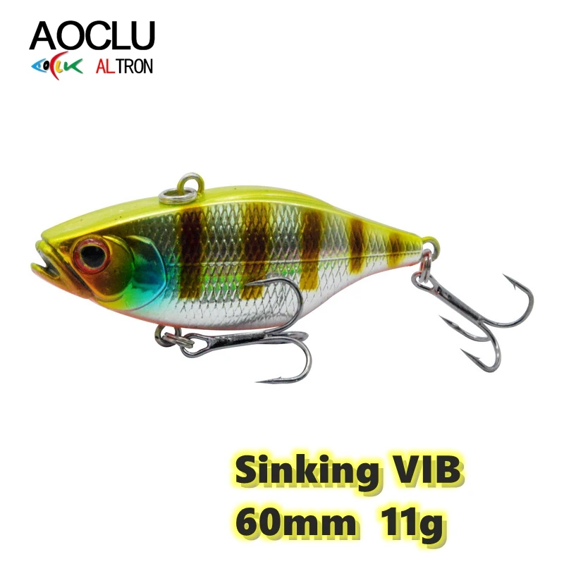AOCLU-Sinking VIB Vibration Long Cast Fishing Lure, Hard Bait, Bass, Fresh Salt Water, Strong Hooks, Wobbler, 60mm, 11g
AOCLU-Sinking VIB Vibration Long Cast Fishing Lure, Hard Bait, Bass, Fresh Salt Water, Strong Hooks, Wobbler, 60mm, 11g