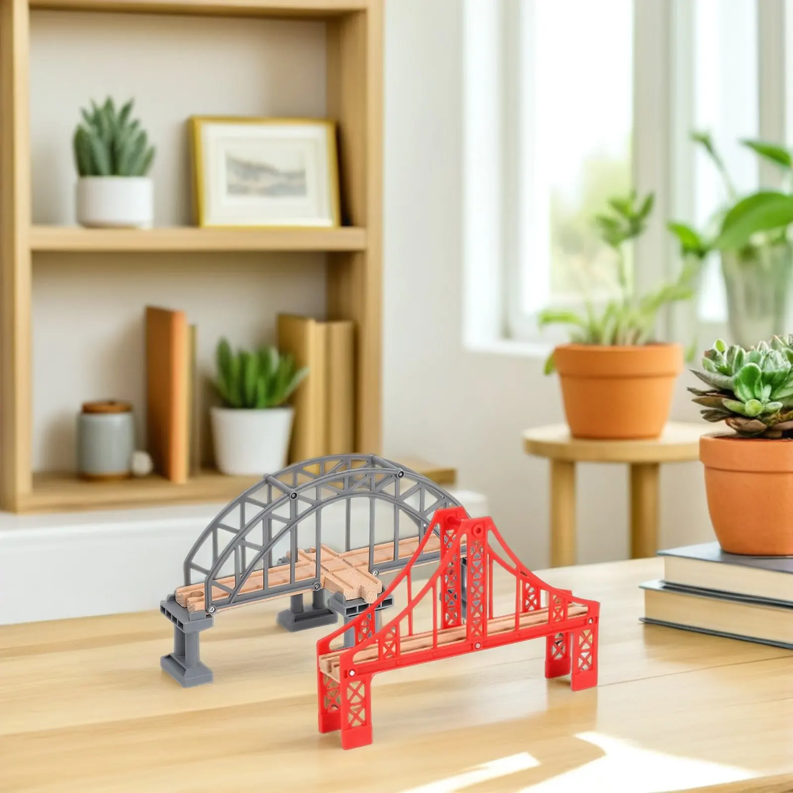 2Pcs Railway Bridge Replacement Simple Plastic Train Track Bridge Hands on DIY Train Track Accessories Scene Layout
2Pcs Railway Bridge Replacement Simple Plastic Train Track Bridge Hands on DIY Train Track Accessories Scene Layout
