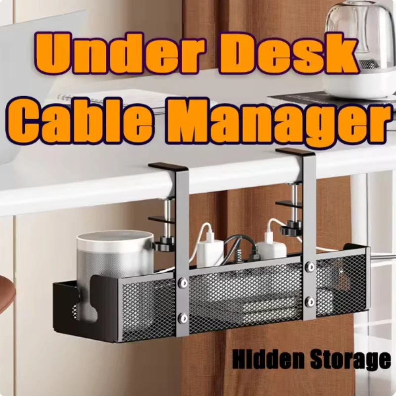 No-Drill Under-Desk Cable Organizer Tray Easy-Install Metal Cable Wire Tray Management for Office Home Power Strip Cord Holder
No-Drill Under-Desk Cable Organizer Tray Easy-Install Metal Cable Wire Tray Management for Office Home Power Strip Cord Holder