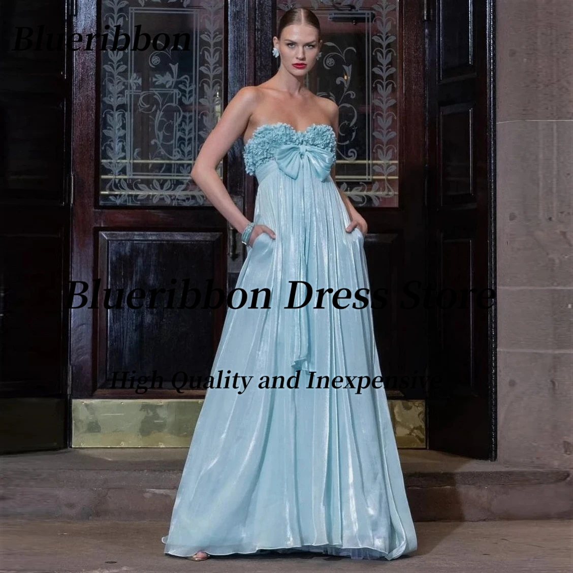 Blueribbon Empire Waist Prom Dresses Sweetheart Bow Vestidos Para Eventos Especiales Zipper Back Evening Party Women Wear Gowns
Blueribbon Empire Waist Prom Dresses Sweetheart Bow Vestidos Para Eventos Especiales Zipper Back Evening Party Women Wear Gowns