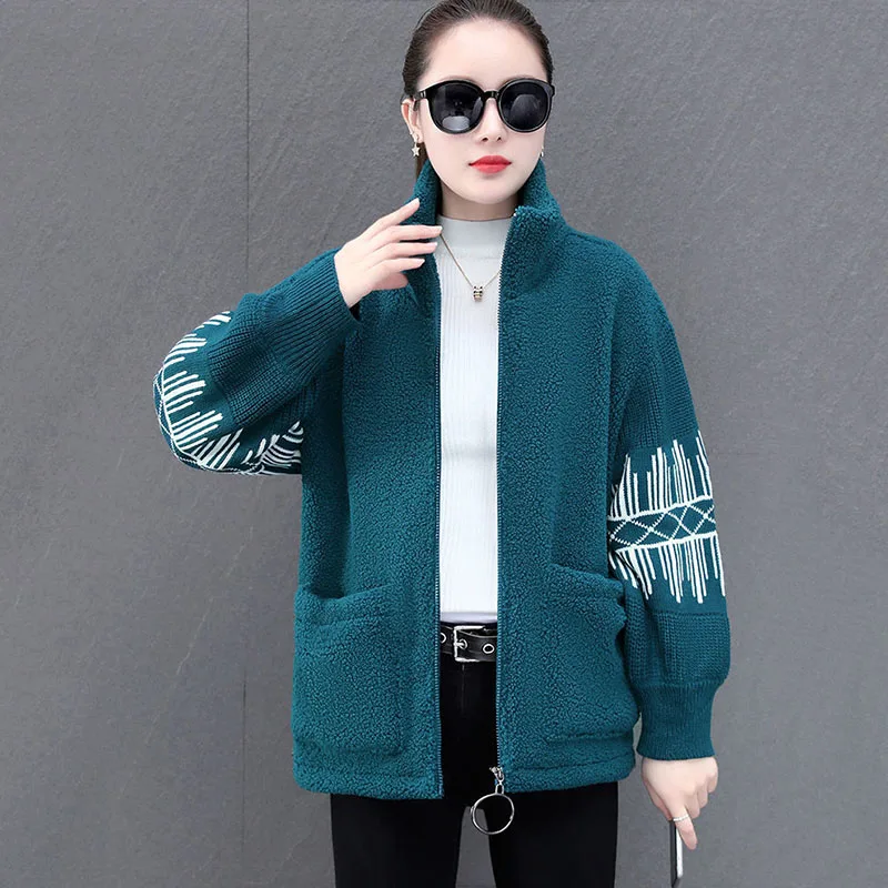 Women's Lamb Fleece Jacket, Sweater, Thick Cardigan, Warm Parka Overcoat, Casual Long Sweaters, New Fashion, Autumn, Winter, 4XL
Women's Lamb Fleece Jacket, Sweater, Thick Cardigan, Warm Parka Overcoat, Casual Long Sweaters, New Fashion, Autumn, Winter, 4XL