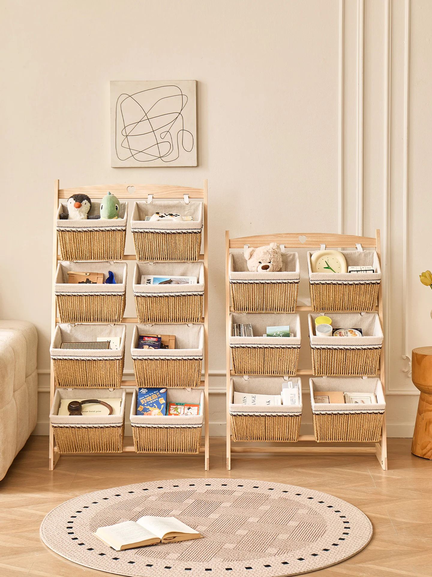 Living Room Wood Unpainted Multi-layer Partition Storage Rack Children's Room Toy Organizer Anti-moisture Floor-standing
Living Room Wood Unpainted Multi-layer Partition Storage Rack Children's Room Toy Organizer Anti-moisture Floor-standing