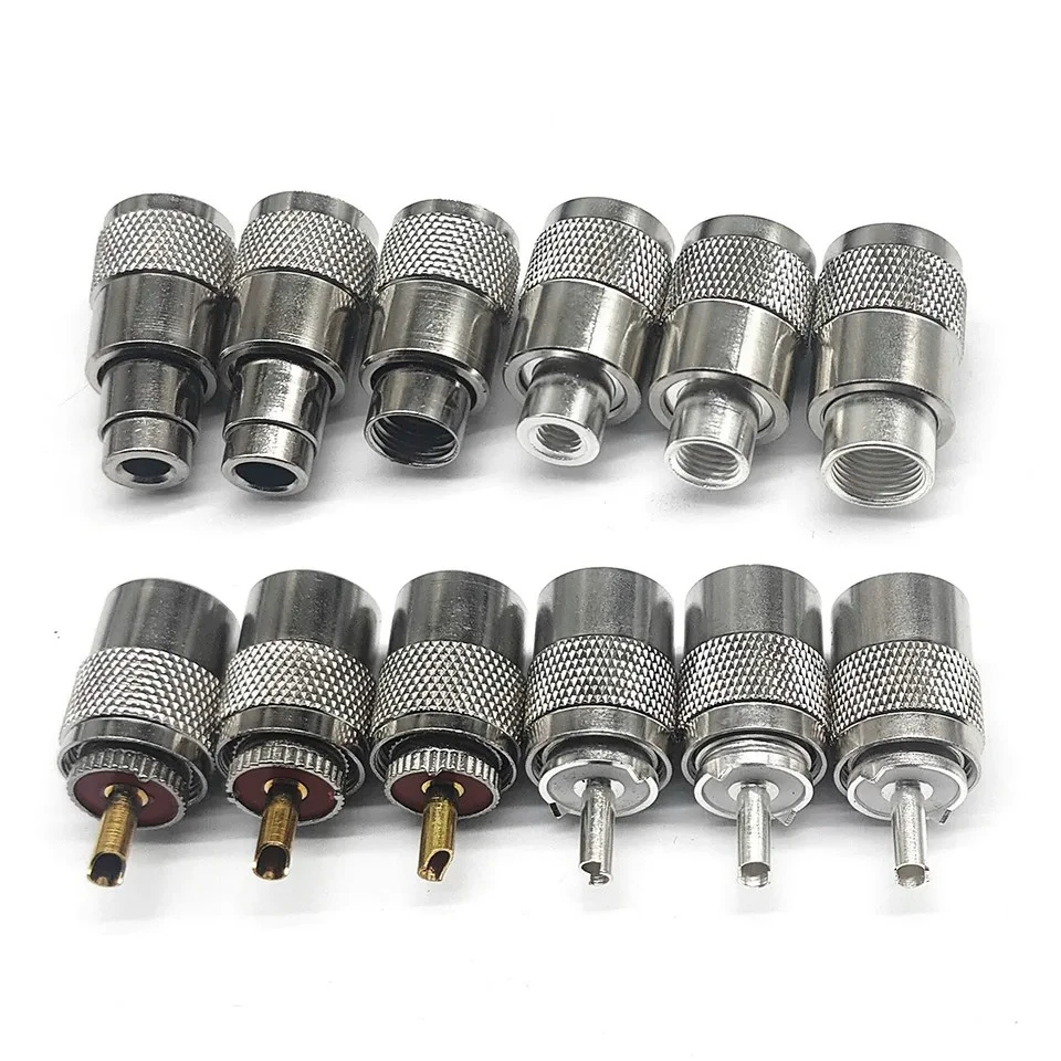 UHF/M/SL16-J-3/5/7 Radio frequency copper silver plated connector for walkie talkie feeder head RG58/SYV50 UHF-J-3-5-7D
UHF/M/SL16-J-3/5/7 Radio frequency copper silver plated connector for walkie talkie feeder head RG58/SYV50 UHF-J-3-5-7D
