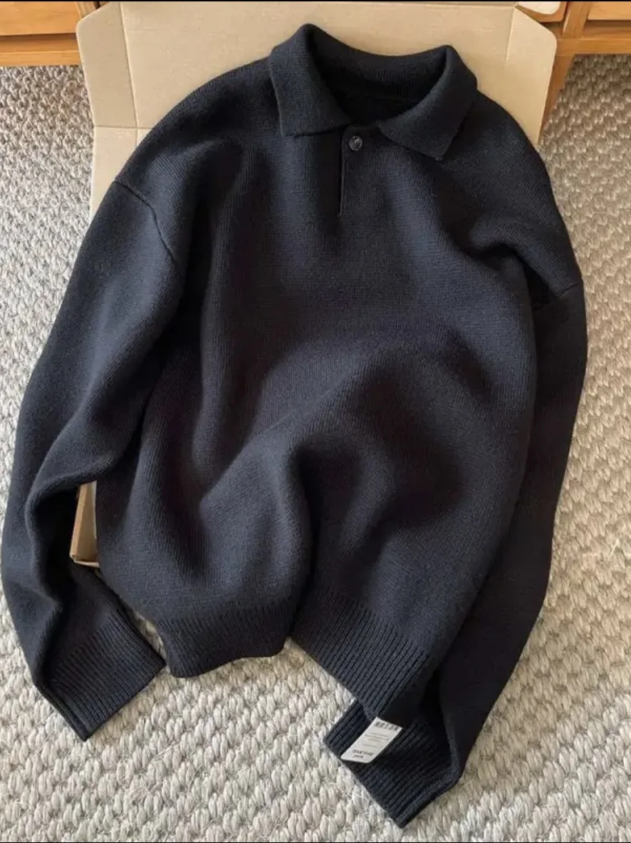 Faionable Knitted Sweater Men's Casual Long Sve Collared Autumn Top Busin Casual Sle round Ne Soft Knitwear
Faionable Knitted Sweater Men's Casual Long Sve Collared Autumn Top Busin Casual Sle round Ne Soft Knitwear