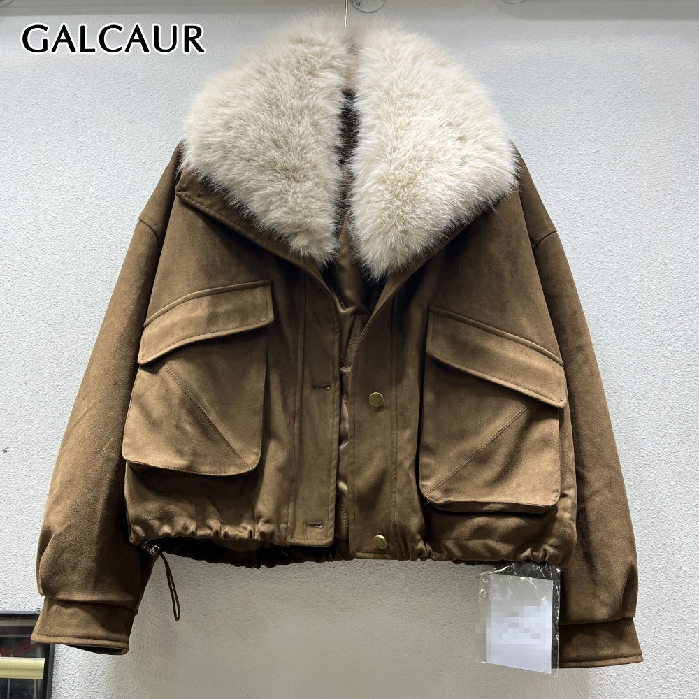 GALCAUR Khakl Spliced Pocket Chic Jacket Female Lapel Long Sleeve Loose Streetwear Vintage Women's Jackets Autumn Fashion New
GALCAUR Khakl Spliced Pocket Chic Jacket Female Lapel Long Sleeve Loose Streetwear Vintage Women's Jackets Autumn Fashion New
