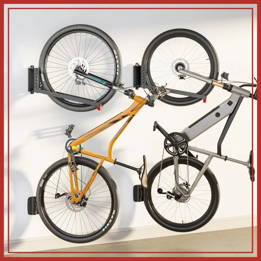Swivel Bike Wall Mount, No Heavy Lifting, Holds 77 lbs, 2 Pack
Swivel Bike Wall Mount, No Heavy Lifting, Holds 77 lbs, 2 Pack