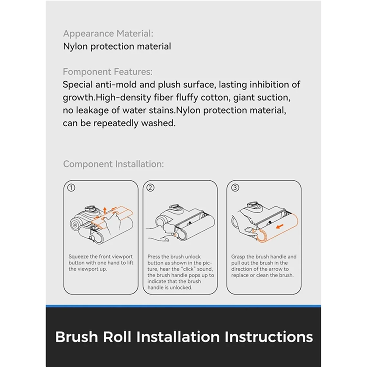 Y32A Roller Brush and Hepa Filter Replacement for D100 D100PRO V8 D5 Vacuum Cleaner Replacement Parts
Y32A Roller Brush and Hepa Filter Replacement for D100 D100PRO V8 D5 Vacuum Cleaner Replacement Parts