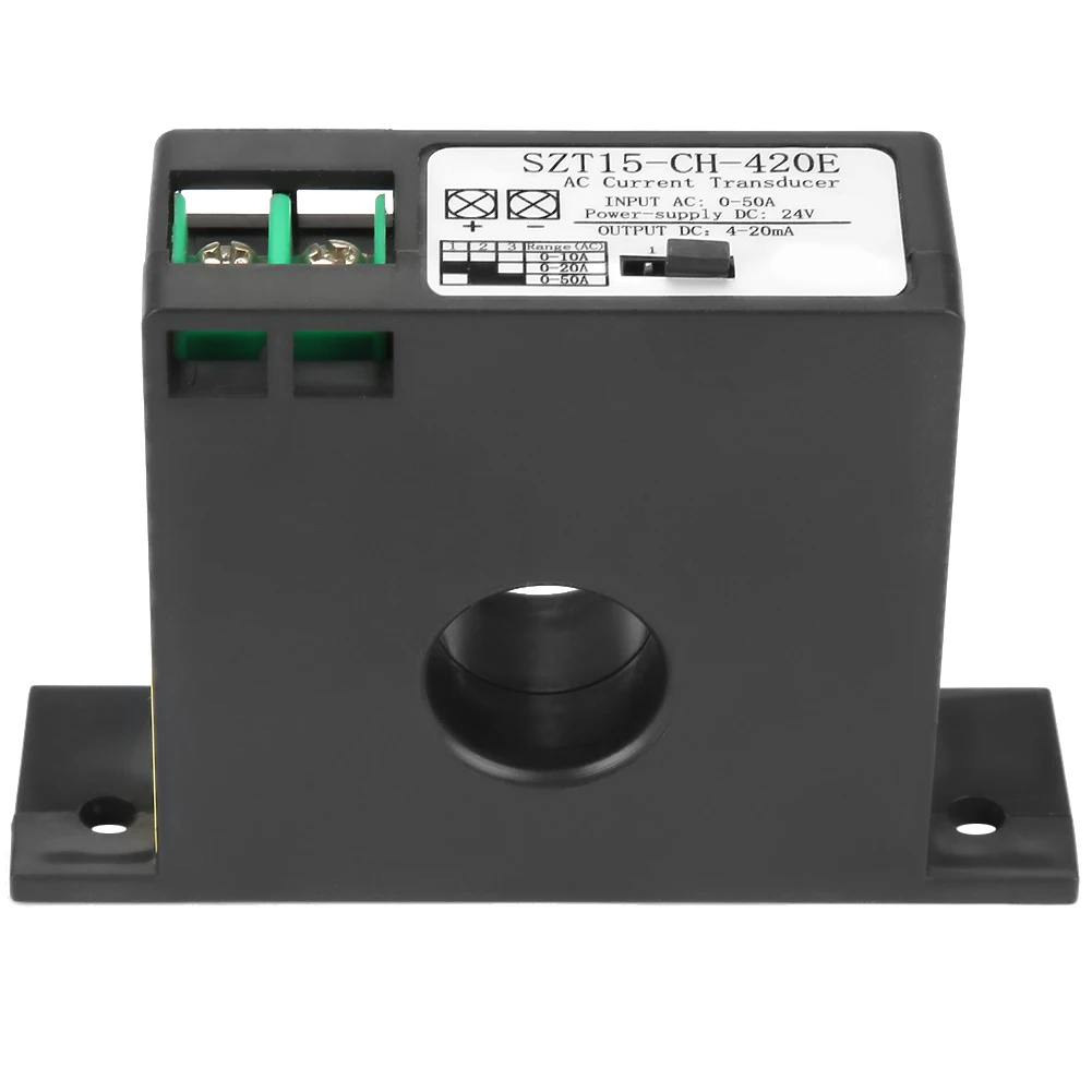 AC Current Sensor Converter Current SZT15-CH-420E Current Transducer Transmitter Transformer Sensor AC Current Converter 0-50A
AC Current Sensor Converter Current SZT15-CH-420E Current Transducer Transmitter Transformer Sensor AC Current Converter 0-50A