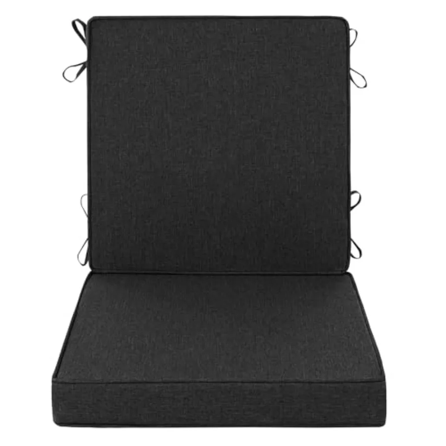 Outdoor Chair Cushions Water-Resistant and Fade-Resistant Patio Furniture Lawn Dining Chair Seat Replacement with Mid Back Ties
Outdoor Chair Cushions Water-Resistant and Fade-Resistant Patio Furniture Lawn Dining Chair Seat Replacement with Mid Back Ties