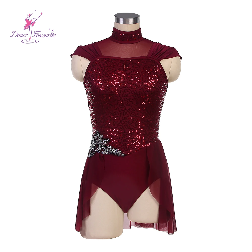 25091 бордовое балетное платье с блестками и сетчатым лифом, платье для лирического танца
25091 бордовое балетное платье с блестками и сетчатым лифом, платье для лирического танца