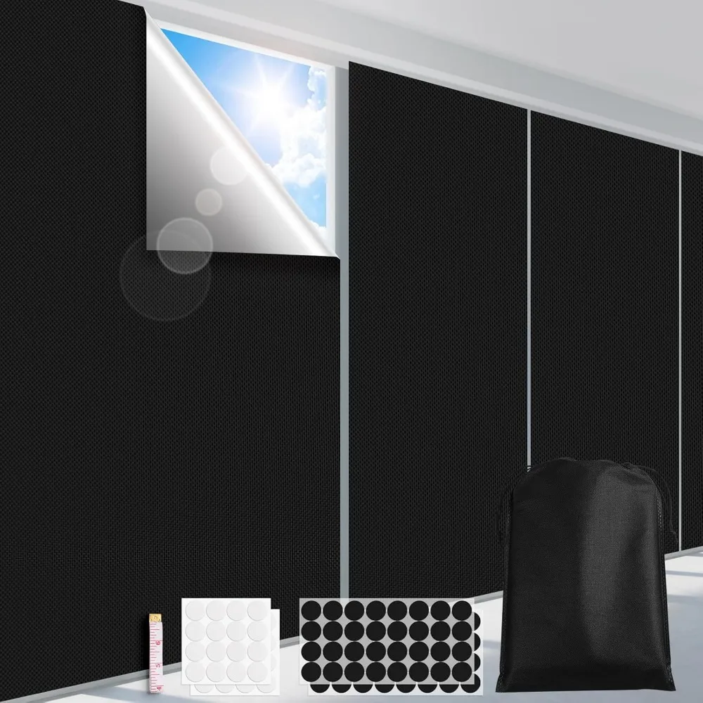 Portable Total Blackout Window Covering Cuttable Fabric Sheet Travel Dorm Bedroom Sun Heat Light Blocker 57 Inch Wide 2 Pack
Portable Total Blackout Window Covering Cuttable Fabric Sheet Travel Dorm Bedroom Sun Heat Light Blocker 57 Inch Wide 2 Pack