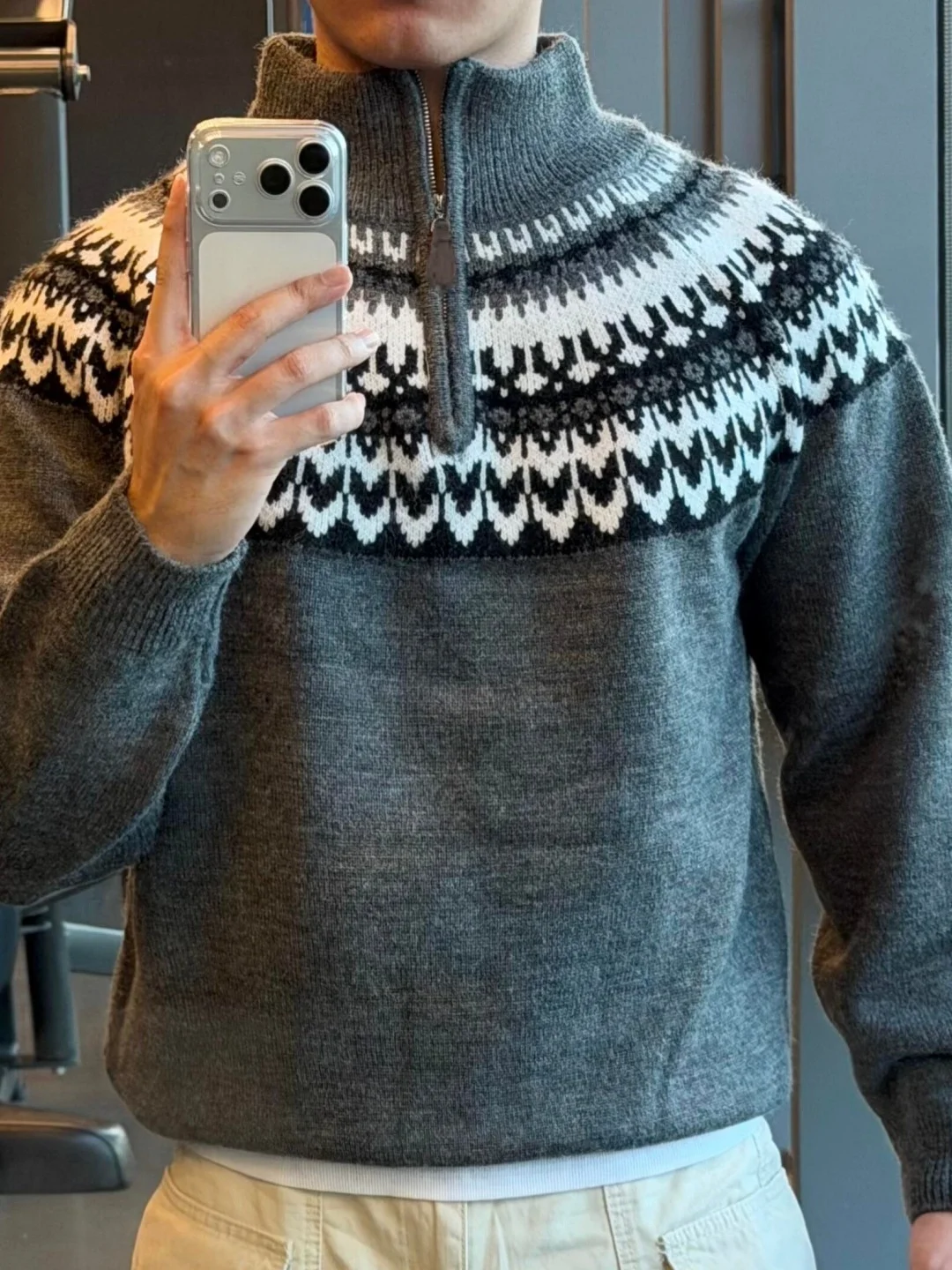 American Sle f Zip Knitted Sweater Men's Autumn Winter Leisure Geometry Patterned Couple's Loose Fit Warm Long Sve
American Sle f Zip Knitted Sweater Men's Autumn Winter Leisure Geometry Patterned Couple's Loose Fit Warm Long Sve