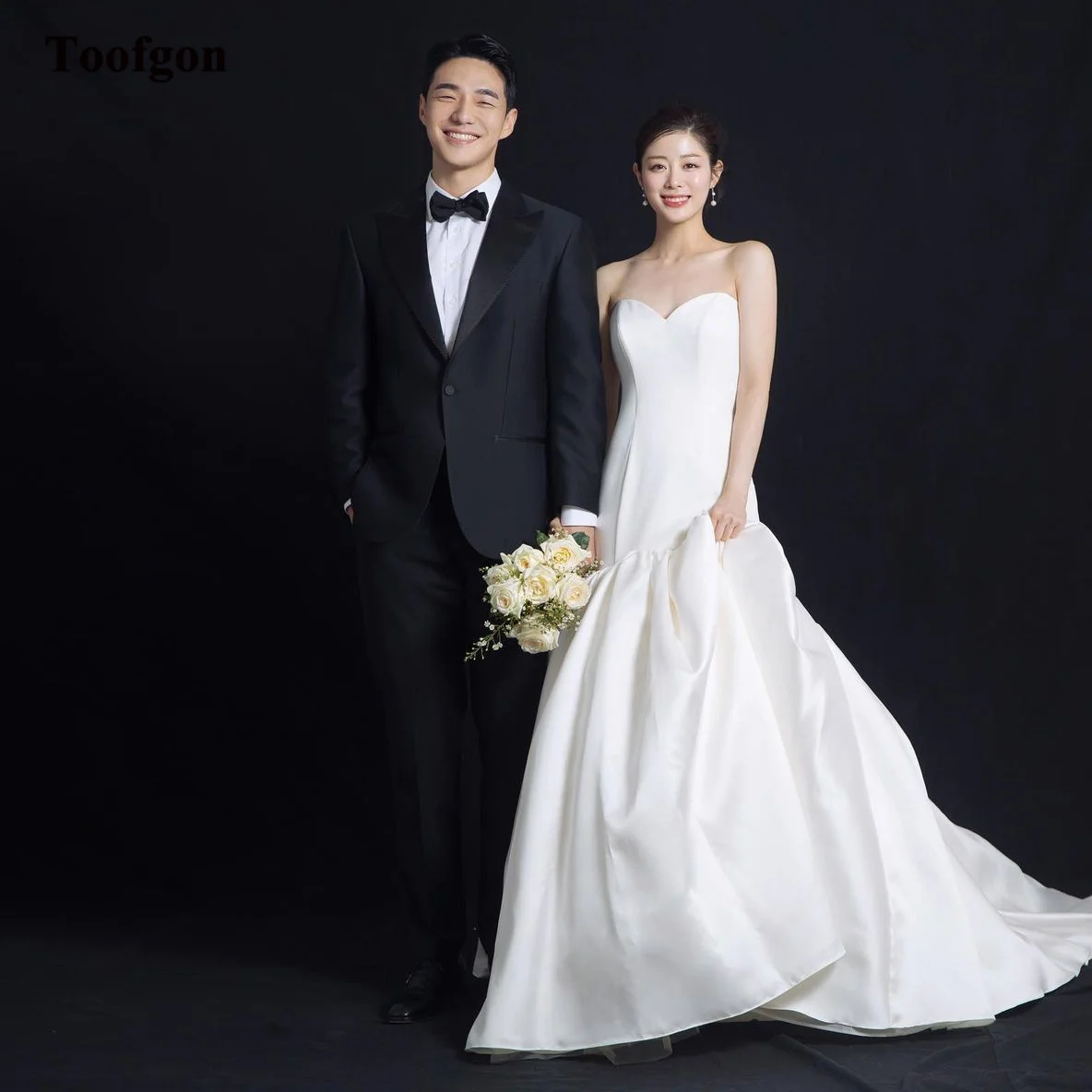 Toofgon Vintage Matte Satin Korea Wedding Bride Dresses Sleeveless Mermaid Formal Bridal Gowns Women Party Wedding Dress
Toofgon Vintage Matte Satin Korea Wedding Bride Dresses Sleeveless Mermaid Formal Bridal Gowns Women Party Wedding Dress