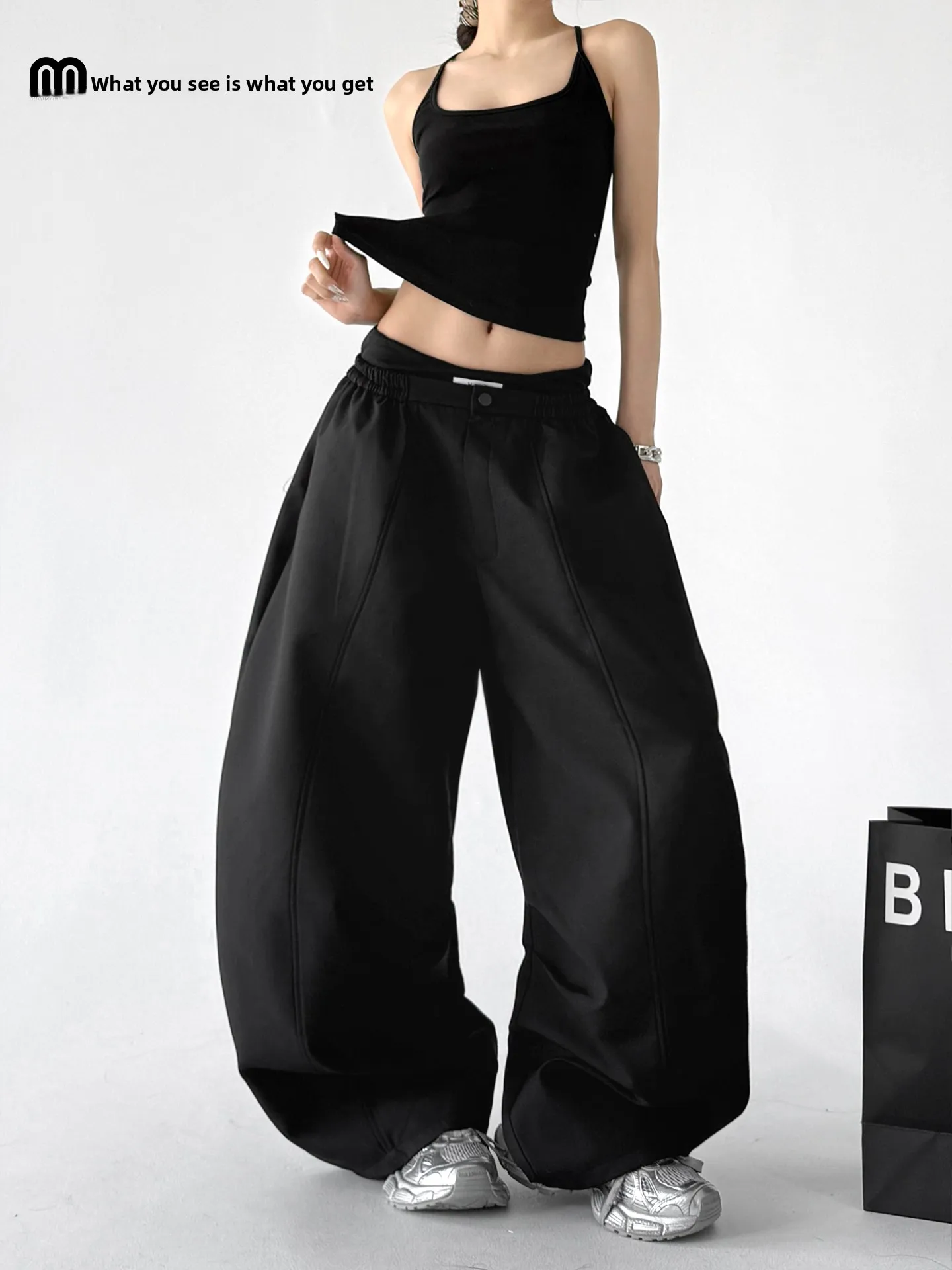 High Waist Loose Fit Black Wide Leg Pants Women's Casual Trousers Spring 2026 New Style Student Simple Long Pants
High Waist Loose Fit Black Wide Leg Pants Women's Casual Trousers Spring 2026 New Style Student Simple Long Pants