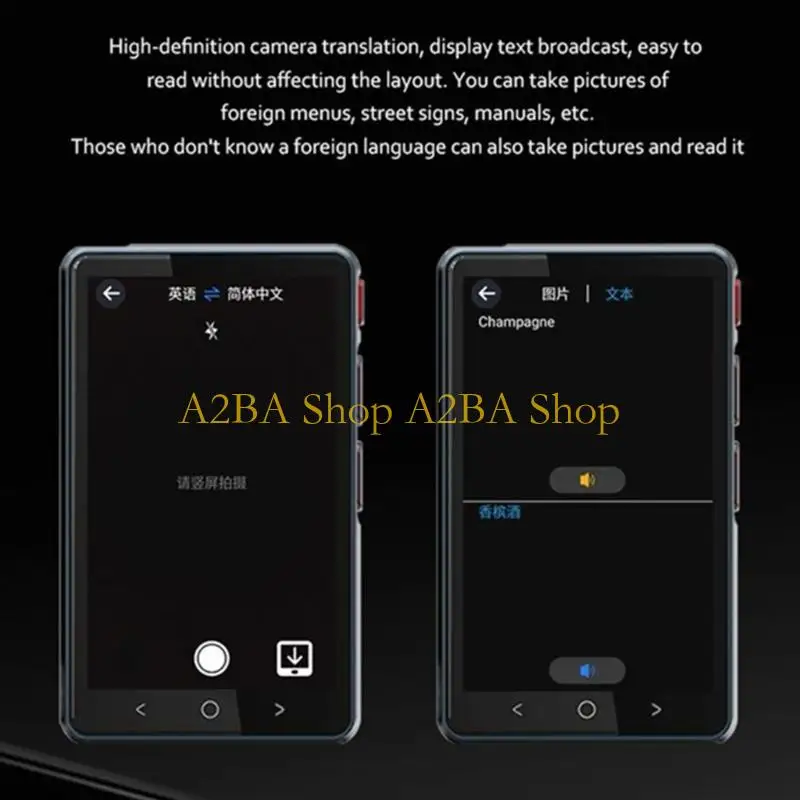 A2BA Lightweight Travel Translator Long Battery Service Instantly Voice Translation
A2BA Lightweight Travel Translator Long Battery Service Instantly Voice Translation