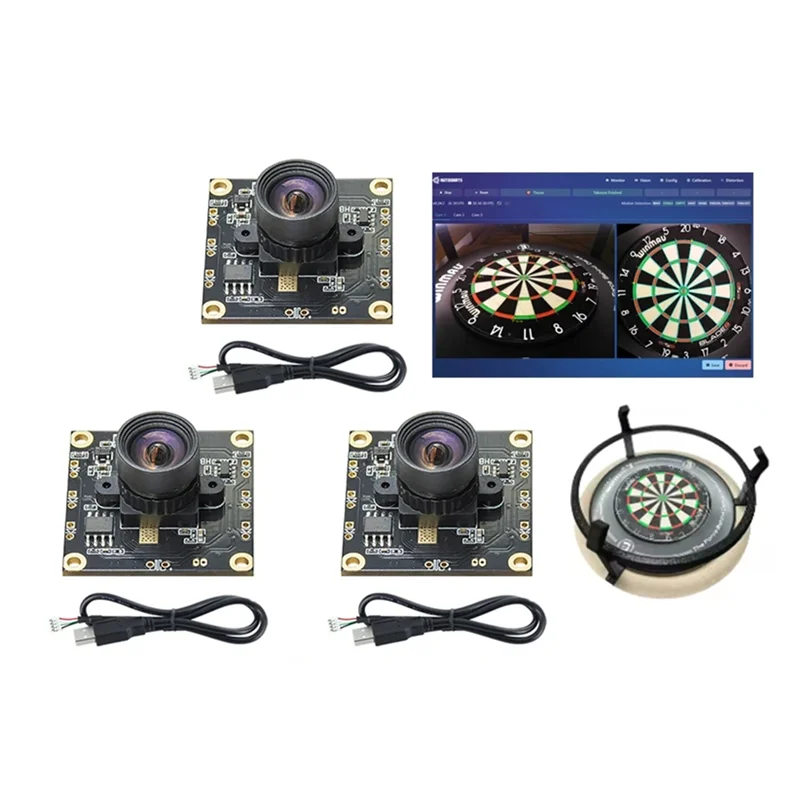 【Flash Sale】6Pcs OV9732 100 Degrees 1280X720 30Fps Camera Module For Autodarts Io With 3 Meters Cable,PCB SIZE:32X32mm,Camera Mo
【Flash Sale】6Pcs OV9732 100 Degrees 1280X720 30Fps Camera Module For Autodarts Io With 3 Meters Cable,PCB SIZE:32X32mm,Camera Mo