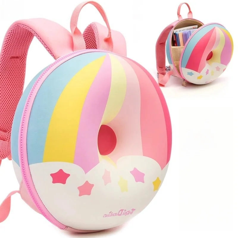 Cute Children's Backpack Double Shoulder Donut Rainbow Baby Boys Girls Kindergarten Girls Bag Male Female Model Backpack
Cute Children's Backpack Double Shoulder Donut Rainbow Baby Boys Girls Kindergarten Girls Bag Male Female Model Backpack