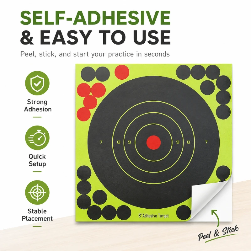 Round Self‑Adhesive Marking Sheets Bright Fluorescent Background Obvious Hit Marks Leisure Game Supplies
Round Self‑Adhesive Marking Sheets Bright Fluorescent Background Obvious Hit Marks Leisure Game Supplies