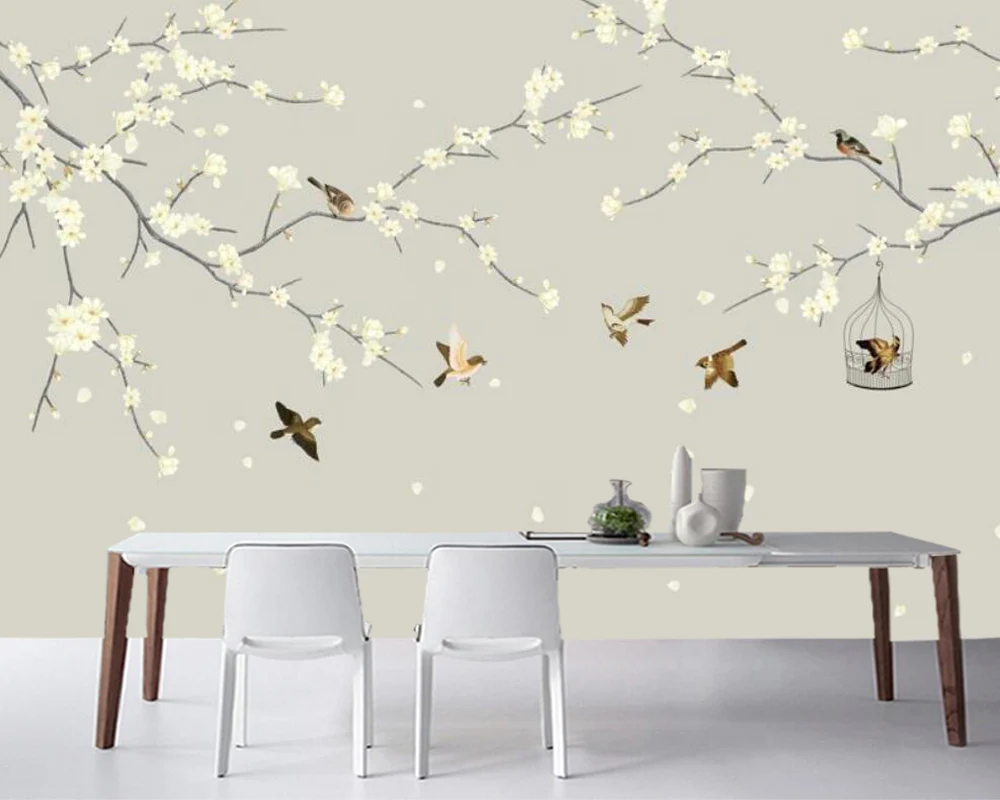 Papel de parede custom 3d flowers and birds landscape art wallpaper living room tv bedroom home decor
Papel de parede custom 3d flowers and birds landscape art wallpaper living room tv bedroom home decor